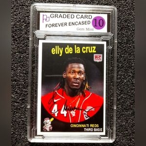 Elly De La Cruz Cincinnati Reds All Star Autograph Baseball Rookie Card Graded